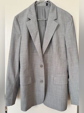 Theory Light Gray Women's Blazer Size 12